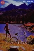 Mountain Biker Fall Rough Lake Pioneer Mountains