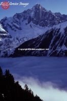 Glacier Mountain Fog Chamonix France