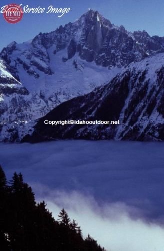 Glacier Mountain Fog Chamonix France