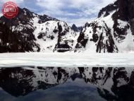 Goat Lake Sawtooths Frozen Waters