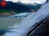 Mendenhall Glacier Waterfall