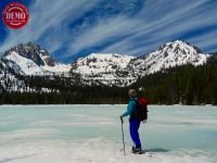 Skier Bench Lakes Sawtooths