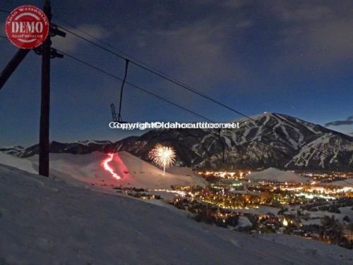 Fireworks Sun Valley Christmas Eve