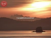 Canada Sunset Coastal Mountains