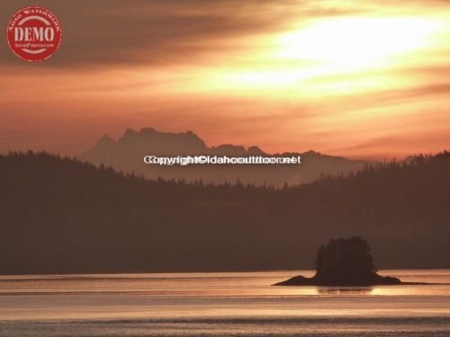 Canada Sunset Coastal Mountains