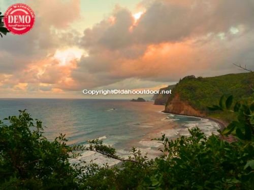 Sunset Hawaii Pololu Valley