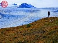 Exit Glacier Alaska Hiker