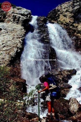 Hiker Smoky Mountain Waterfall