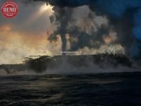 Hawaii Steam Tornado Lava Ocean