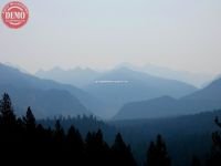 Smoke Haze Sawtooth Wilderness