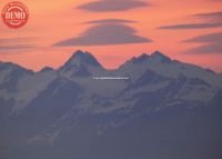 Alpine Glow Coastal Waters Alaska