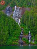 Waterfalls Misty Fiords Ketchikan Alaska