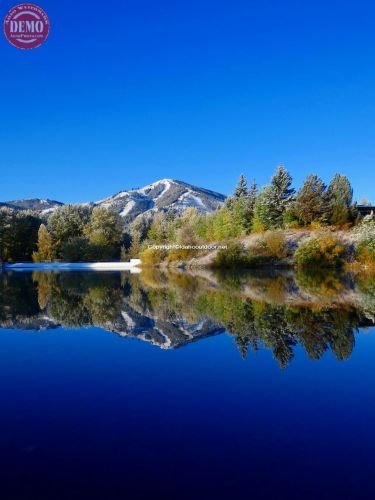 Sun Valley Lake Bald Mountains Reflections