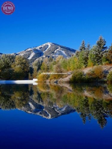 Sun Valley Lake Bald Mountains Reflection