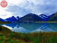 Glacial Reflection Alaska Mountain Lake