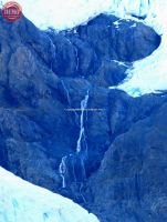 Waterfalls Alaska Meares Glacier